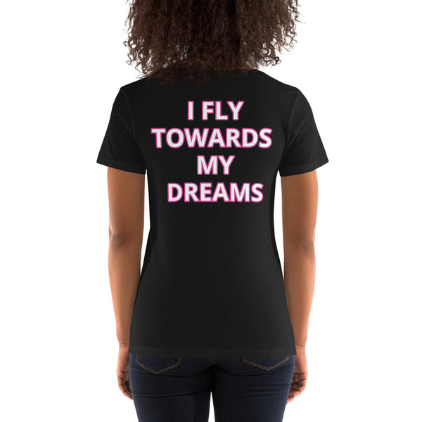 LEVEL 7 - PREMIUM UNIFORM T-SHIRT FOR UNISEX TEENS/ADULTS SIZES - INCLUDES "I FLY TOWARDS MY DREAMS" BACK PRINT